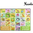 thumbnail image 3 of FREEAM Alphabet Animals Non Slip Area Rug for Living Dinning Room Bedroom Kitchen, 4' x 5'(48 x 63 Inch), Alphabet Animals Nursery Rug Floor Carpet Yoga Mat, 3 of 6