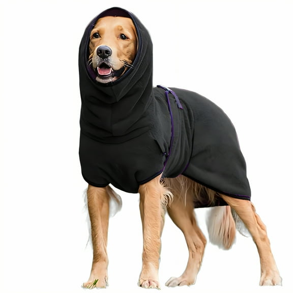 TELOLY Dog Sweater,Easy Wear Feature Dog Sweaters for Small Dogs Male,Fur-Friendly Dressing Dog Clothes for Small Dogs,Black1,XXL