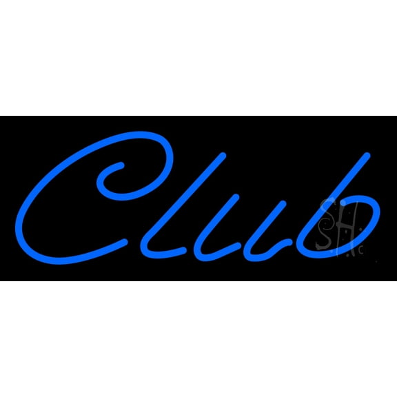 Club Bar LED Neon Sign 6 x 15 - inches, Clear Edge Cut Acrylic Backing, with Dimmer - Bright and Premium built indoor LED Neon Sign for Bar decor.