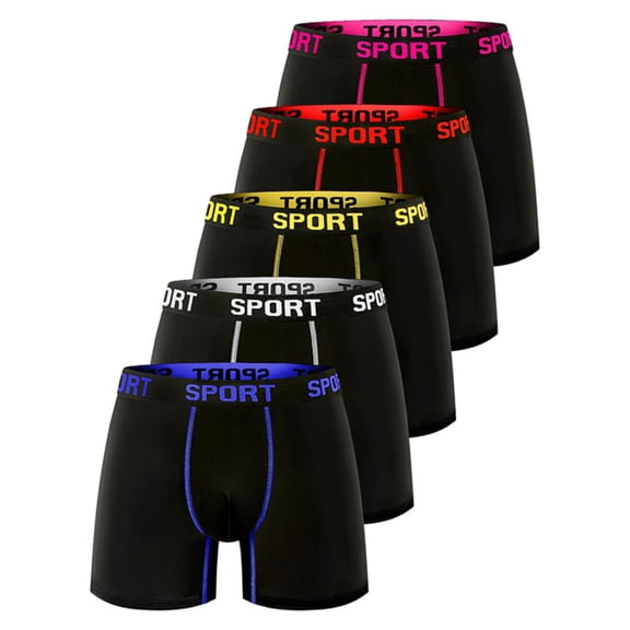 Men’s Big & Tall Boxer Briefs Long Leg Anti Chafing Breathable Stretch Underwear