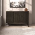 thumbnail image 2 of Evelyn&Zoe Modern/Contemporary 48" Wide Alder Brown Buffet Table, 2 of 7