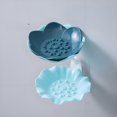 thumbnail image 1 of QTOCIO Flower Soap Rack Storage Rack Double-layer Draining Soap Box Non-drilling Wall-mounted Storage Rack, 1 of 2