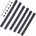 thumbnail image 1 of 6 Sets 3 Sizes Snowboard Binding Straps Replacement 206/227/264mm Snowboard Ladder Strap Binding PVC Elastic Strap-in Snowboard Binding Straps for Snowboard Binding Replacement, 1 of 7