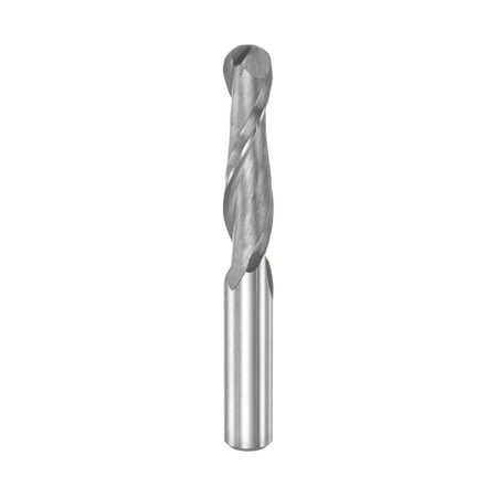 

Uxcell 6mm Dia 25mm Cutting Length High Speed Steel 2 Flutes Ball Nose End Mill CNC Router Bit