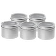 thumbnail image 2 of 50 s De Estaño De Aluminio, Muestra Cosmética De De Metal Contenedor Vacío A Granel, Tapa Redonda Con Tapa De Rosca, Pequeña Onza Para Vel Zulema Tinas cosméticas vacías, 2 of 8