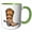 Green/White, variant on 3drose, Big Cowboy Boot, 11oz Two-tone Red Mug