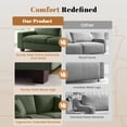 thumbnail image 4 of Poshby 71.25''W Loveseat 2 Seater Couch Sofa with Chenille Material, Modern for Living Room, Green, 4 of 14