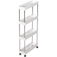 thumbnail image 1 of Carrito Organizador, 4 Niveles con Ruedas y 4 Ganchos, Organizador Multiusos Resistente, Ahorra Espacio, para Cocina, Baño y Recámara, 1 of 4