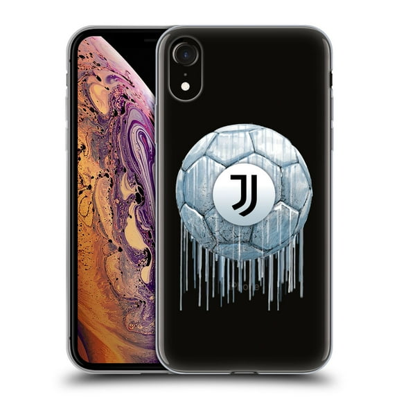 Head Case Designs Officially Licensed Juventus Football Club Drip Art Logo Soft Gel Case Compatible With Apple iPhone XR