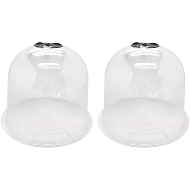 2 piezas de jardín Cloche Dome Bell Plant Covers Reutilizable Plástico Mini Invernadero Frost Guard Protección contra heladas para el calentamiento de plántulas de frutas y verduras TUNC Sencillez