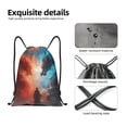 thumbnail image 5 of Bingfone Red And Blue Sky Dragon Drawstrings Backpacks Bags for Men Women Gym Drawstrings Bag-Small, 5 of 8