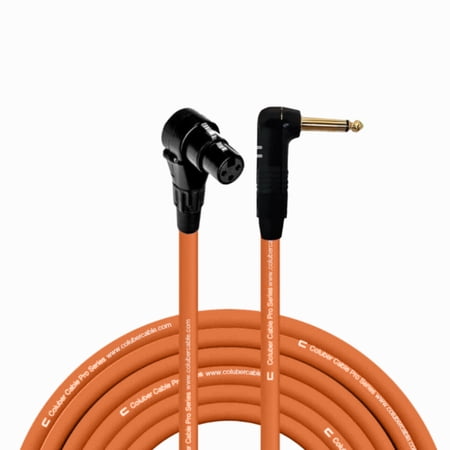 Coluber Cable Right Angle XLR Female to Right Angle 1/4" TS 3-Pin Connector