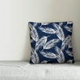 thumbnail image 2 of Creative Products White Palms on Navy Blue 18x18 Spun Poly Pillow, 2 of 2