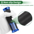 thumbnail image 4 of Unique Bargains 7/8" 22mm 15/16" 24mm Motorcycle Hand Grips Cover Kit Aluminum Alloy Handlebar End Grips Blue, 4 of 7