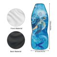 thumbnail image 6 of Uourmeti Colorful Turtle in Floral Sea Auto Seat Cover 1 Piece, Car Seat Cover Polyester Auto Interior Seat Cover Protector Premium for Suv Van Truck, 6 of 6