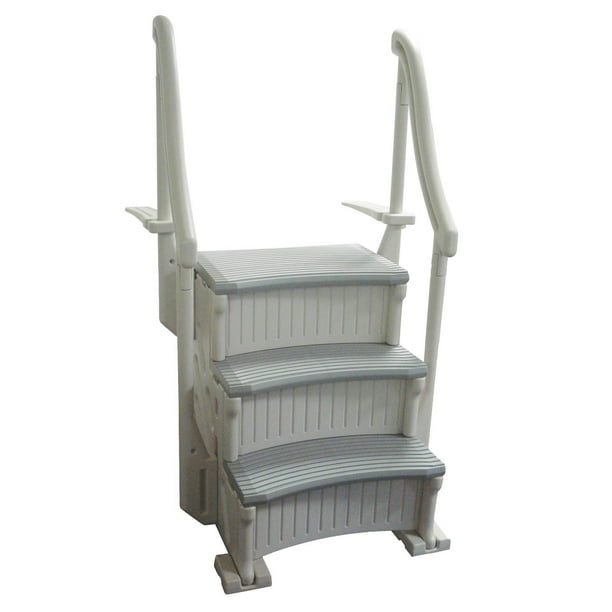 confer curve inground swimming pool steps