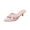 Pink, variant on Pink Female Comfortable Footwear With A Pointed Open Toe And High Heel, Designed For All-Day Wear