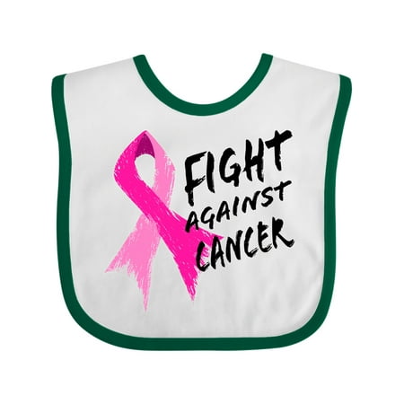 

Inktastic Fight Against Cancer Breast Cancer Awareness Gift Baby Boy or Baby Girl Bib