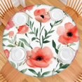 thumbnail image 2 of Pioneer Flower Floral Print Pattern Round Fitted Tablecloth with Elastic Edge,Dining Table Cover Waterproof,Outdoor Round Tablecloth for Camping,Dining,Indoor and Outdoor, 2 of 7