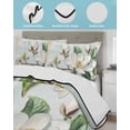 thumbnail image 4 of Country Flowers Twin XL Size Down Alternative Comforter, Lightweight Comforter Quilt Bedding Set with Pillow Shams Spring Botanical Magnolia Branches All Seasons Bed Comforter Duvet Insert 68"x98", 4 of 7