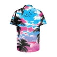 thumbnail image 5 of ZCFZJW Men's Hawaiian Shirt Funky Tropical Floral Printed Beach Vacation Tees Shirt Regular Fit Casual Button Down Short Sleeve Graphic T-Shirts Tops Multicolor#03 L, 5 of 5