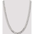 thumbnail image 5 of Sterling Silver 8.5mm Beveled Curb Chain (24 X 8.5) Made In Italy qfb210-24, 5 of 5