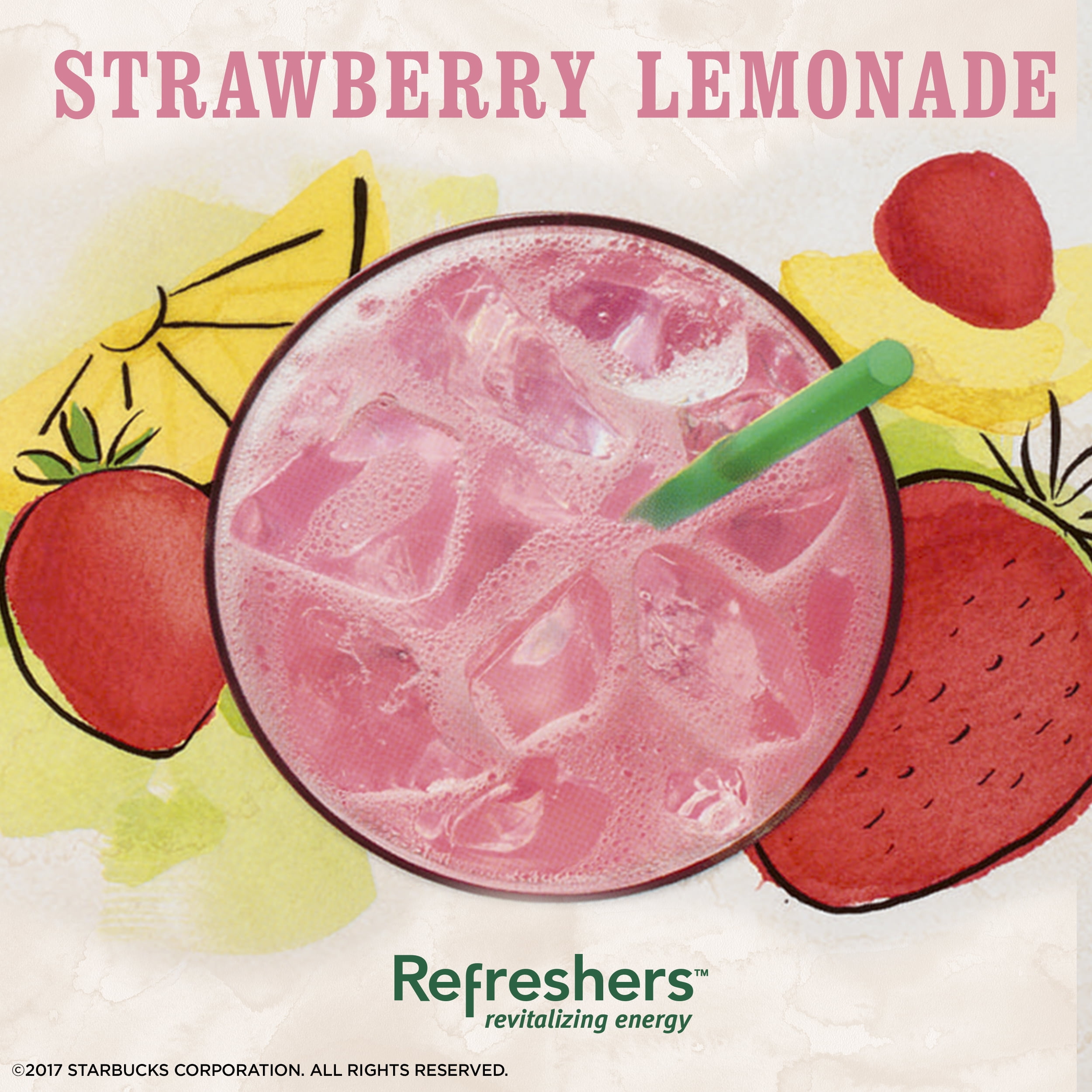 Starbucks Pink Drink Refresher Strawberry Açaí Die Cut Vinyl