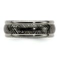 thumbnail image 4 of Edward Mirell Timoku 8mm Domed Ridged Edge Band Size: 8; for Adults and Teens; for Women and Men, 4 of 8