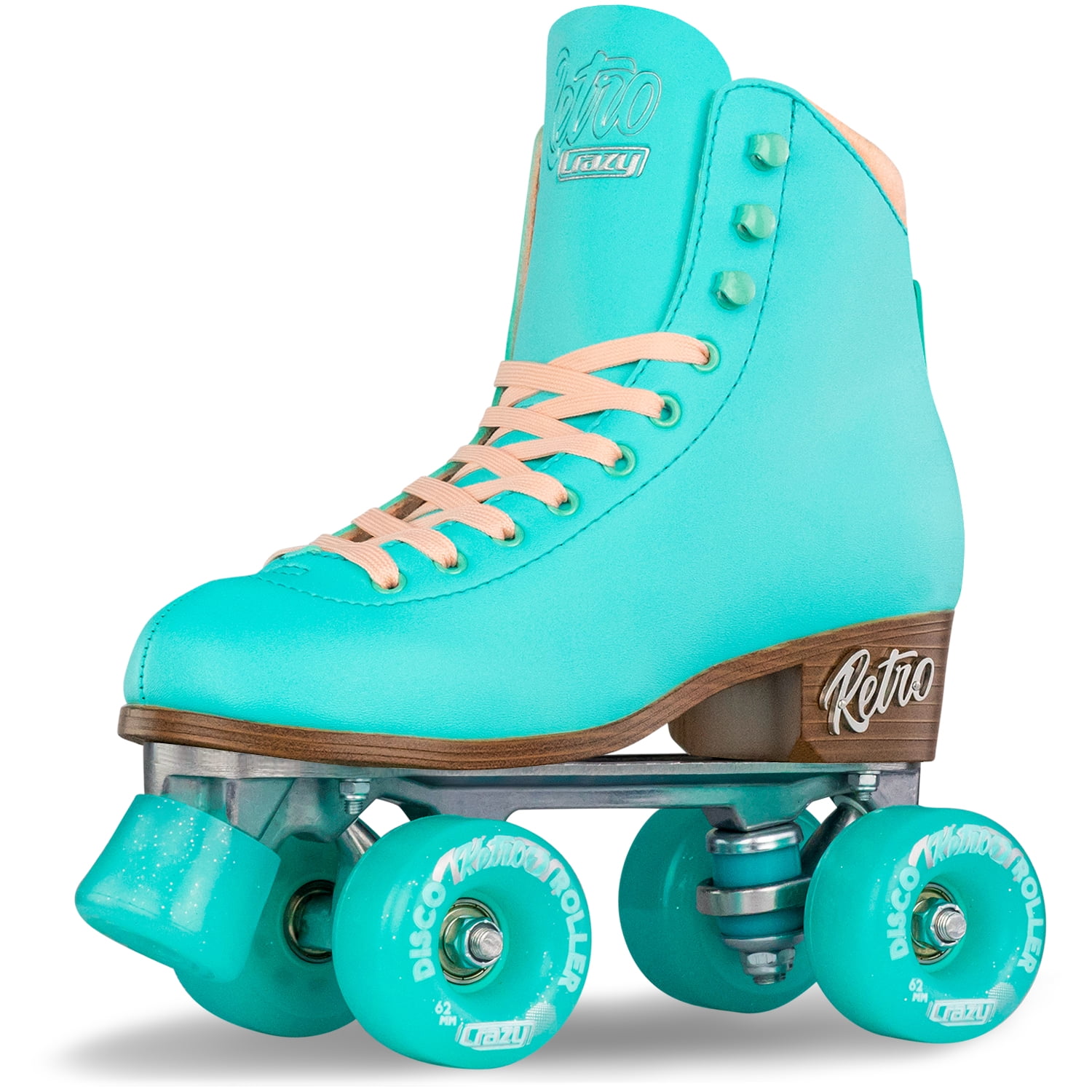 Crazy Skates RETRO RollerQuad Rollerskates Size Adjustable for Girls Ladies 