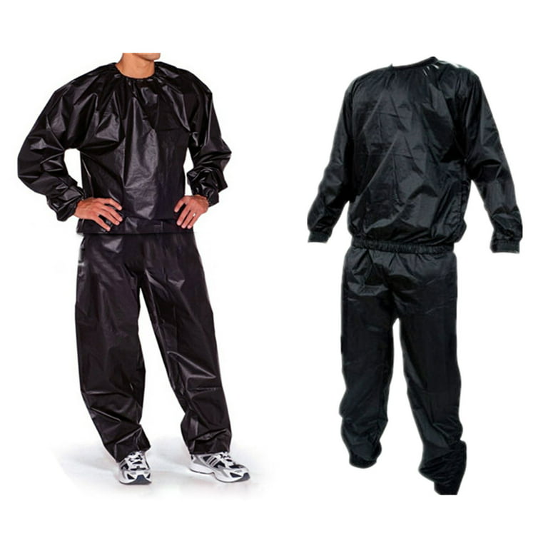 Heavy Duty Sweat Sauna Suits, 100% PVC Unisex Fitness Loss Weight Sweat  Suit, Exercise Gym Suit, Full Body Sweat Suits PVC Weight Loss Sauna Suit  for