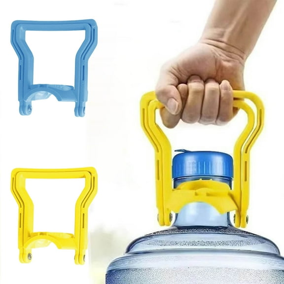 Water Bottle Lifter Handle for 3 Gallon and 5 Gallon Bottles | Plastic Carrier with Steel Spring | Ergonomic Comfort Grip | Heavy Duty Bottle Lifting Tool | Portable Water Jug Handle | 1 Pack