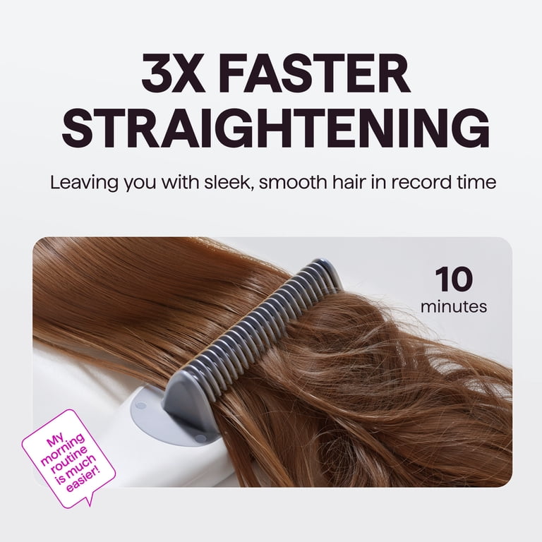 Wavytalk Pro Steam Hair Straightener Brush, 3 in 1 Straightening