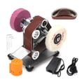 thumbnail image 2 of Multifunctional Mini Electric Belt Sander DIY Polishing Grinding Machine Belts Grinder Polishing Cutter Edges ,Wide Use, 2 of 7
