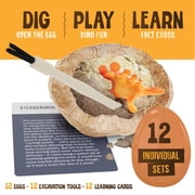 Dig a Dozen Dinosaur Egg Kit for Kids - Dino Toys - Basket Stuffers - Birthday Gifts for Boys & Girls - Boy Toy Part Gifts