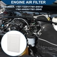 thumbnail image 2 of Filtro de Aire del Motor de Coche Unique Bargains No.17801-YZZ01 para Lexus ES330 3.3L 2002-2006 Elemento de Filtro de Larga Vida 2 Pcs, 2 of 7