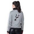 thumbnail image 2 of Women's G-III 4Her by Carl Banks Black/Silver San Antonio Spurs Rebel Sequin Bling Full-Zip Track Jacket, 2 of 2