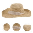 thumbnail image 1 of BESTYASH Sombrero De Beige Con Ancha A Mano Con Crochet Y Protección Solar, 1 of 6