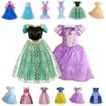 thumbnail image 2 of Vestido de princesa para niñas, disfraz de Cenicienta, Blancanieves, Aurora, Sofía, Rapunzel, Cenicienta, fiesta de cumpleaños Fivean unisex, 2 of 2