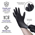 thumbnail image 3 of VGuard A19A32 Nitrile Gloves - 1 Box 100CT 7mil Medium Black Disposable Gloves, 3 of 5