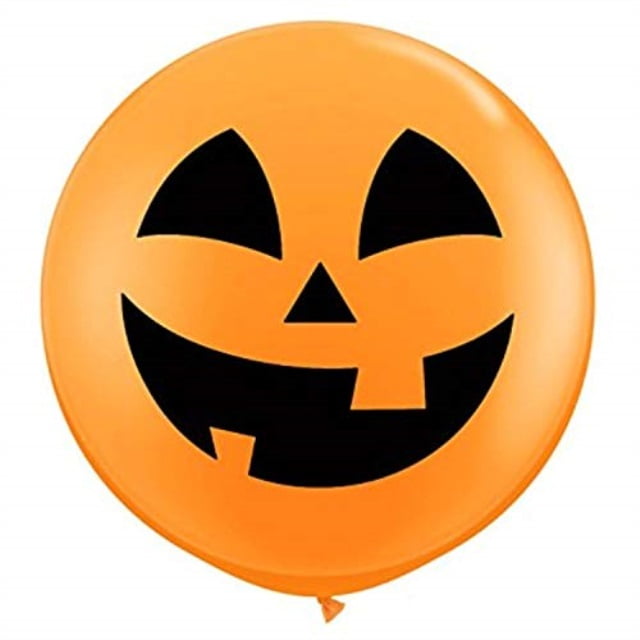 KIMTAN Big Orange Balloon Giant Halloween Pumpkin Balloons Party Decor ...