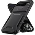 thumbnail image 2 of KOMI Case for Pixel 9 Pro XL Case, Google 9 Pro XL Case with Tempered Glass Screen Protector and Slide Camera Cover, Non-Slip Heavy Duty Shockproof Phone Cover for Google Pixel 9 Pro XL Black, 2 of 5