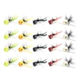 thumbnail image 1 of 20 Piezas Poppers de Pesca con Mosca, SeñUelos de Pesca de Superficie, Bajo, Tipo de , Azul, Trucha, Salmón, 1 of 5