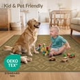 thumbnail image 4 of ODIKA 2'x3' Ultra-Soft Accent Mat, Tone Boho Geometric Interlocking Faded Symmetrical Terracotta None Washable, Bare feet friendly, Easy Care Indoor rug for Bedside, Footrest, 4 of 7