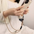 thumbnail image 2 of Fashion Keychain Crossbody Ornaments Neck Hanging Cord Braided Phone Lanyard Hand-woven Woven Rope Phone Anti-lost Straps BLACK, 2 of 7