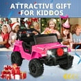 thumbnail image 6 of ANPOO 12V Kids Powered Ride on Truck Car with Parent Remote Control, Electric Battery Powered Ride on Toys w/ 3-Speed, Suspension, LED Lights, Music, Bluetooth, MP3, 6 of 10