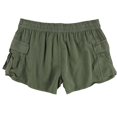 thumbnail image 2 of P.J. Salvage Womens Cargo Pajama Shorts, Green, Small, 2 of 2