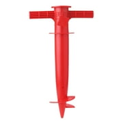 Easy Setup Heavy Duty Pole Holder Umbrella Base Sand Auger Screw Outdoor