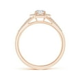 thumbnail image 2 of ANGARA Natural 0.38 Ct. Diamond Halo Engagement Ring in 14K Rose Gold for Women (Ring Size: 3.5), 2 of 9