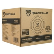 Rockville W65K9D4 6.5 1000w Peak Car Audio Subwoofer Dual 4-Ohm Sub 250w RMS CEA Rated