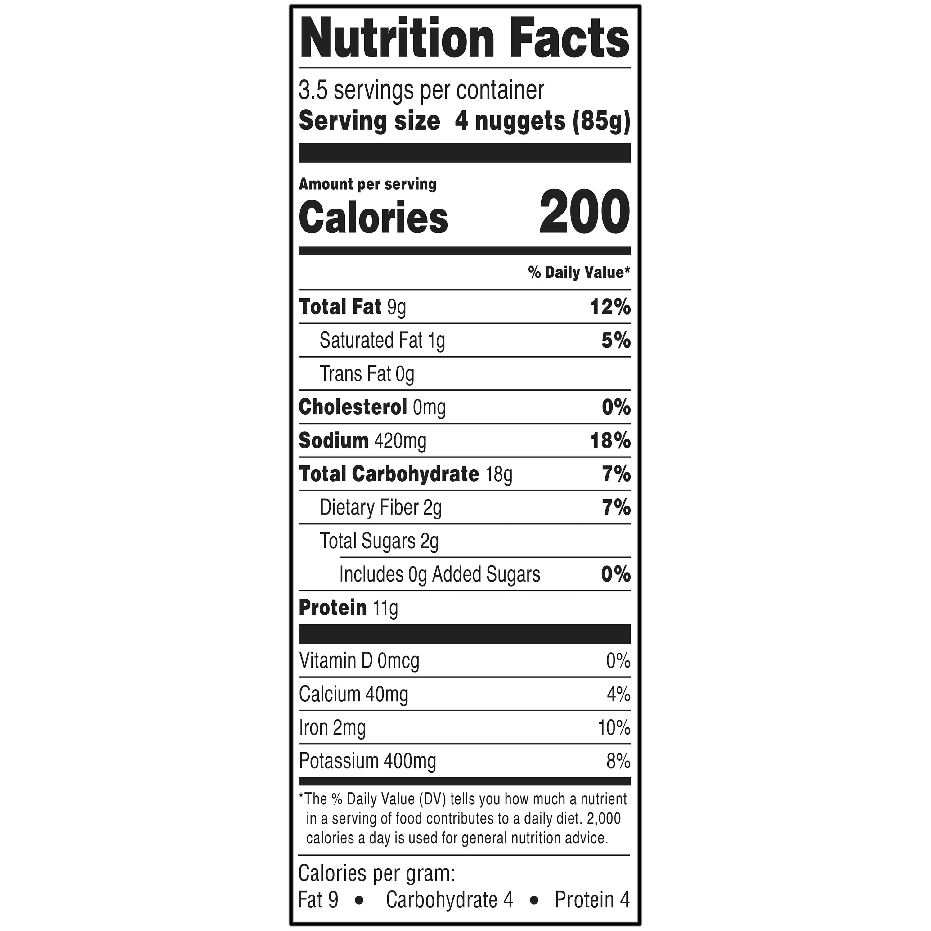 bettergoods Plant-Based Chick'n Nuggets, 10.5 oz (Frozen)